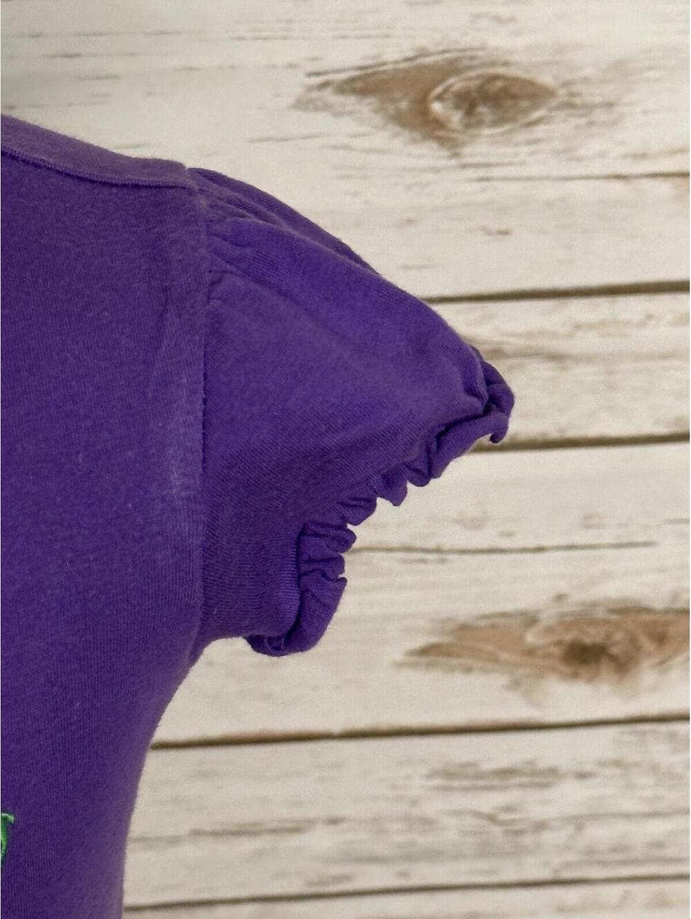 Ralph Lauren Girls cotton short sleeve t-shirt Size 4/4T purple classic preppy - Picture 3 of 7